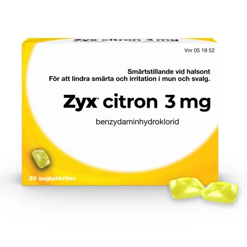 Citron Sugtablett 20 st