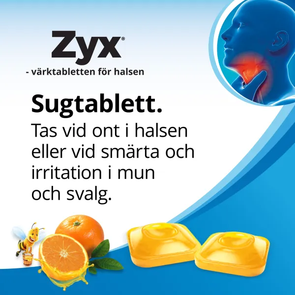 Apelsin & Honung Sugtablett 20 st